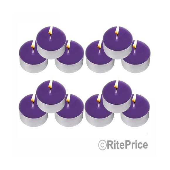60PCS Lavender Tealight Candles Highly Scented w/ Essential & Natural Oil (2 Pk) - Picture 4 of 10